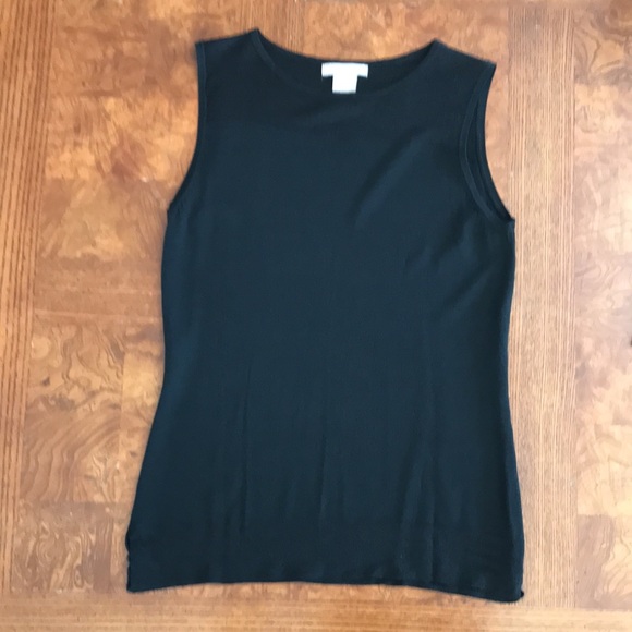 Deane & White Tops - Deane & White Black Knit Shell Top Size Medium Sleeveless Top